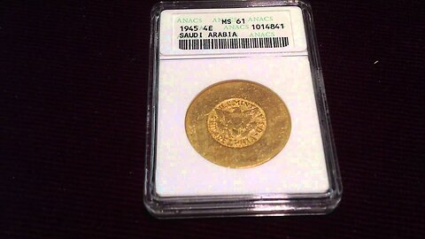 United States Mint Saudi Arabian Gold Piece: Freely Given to The Masses