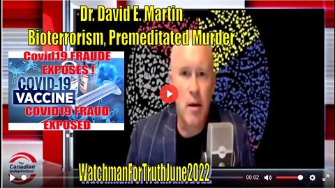 Premeditated Global, Domestic Terrorism, Racketeering & Premeditated Murder Dr. David E. Martin