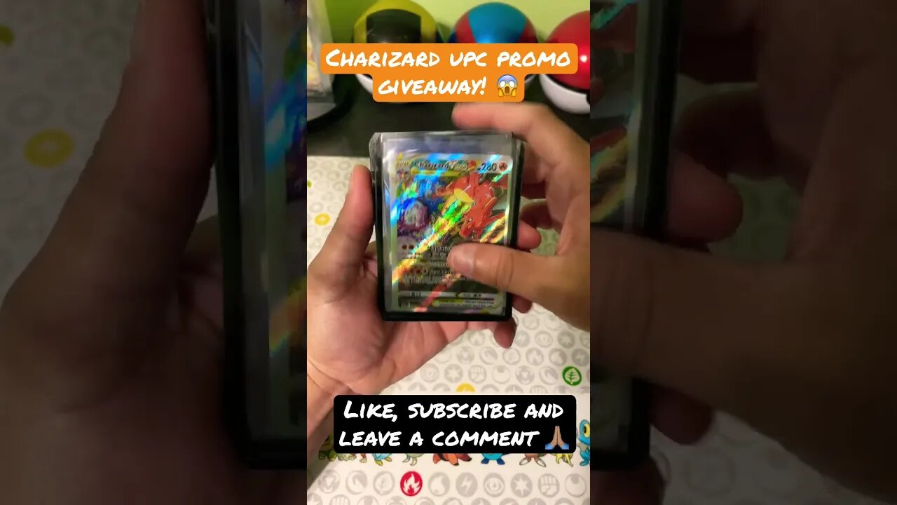 Charizard UPC Promos Giveaway! 😱🔥 1,000 Subscribers Giveaway! #shorts #pokemon #shortvideo