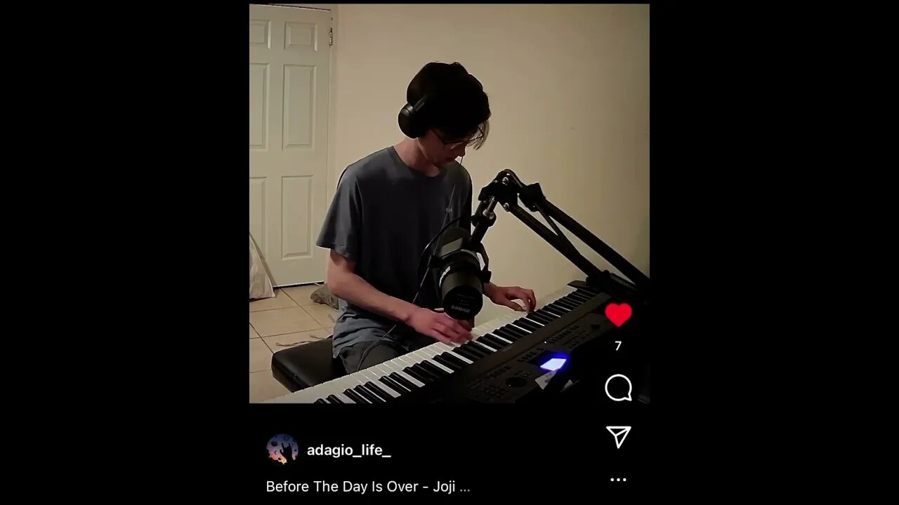 My son playing and singing his Music