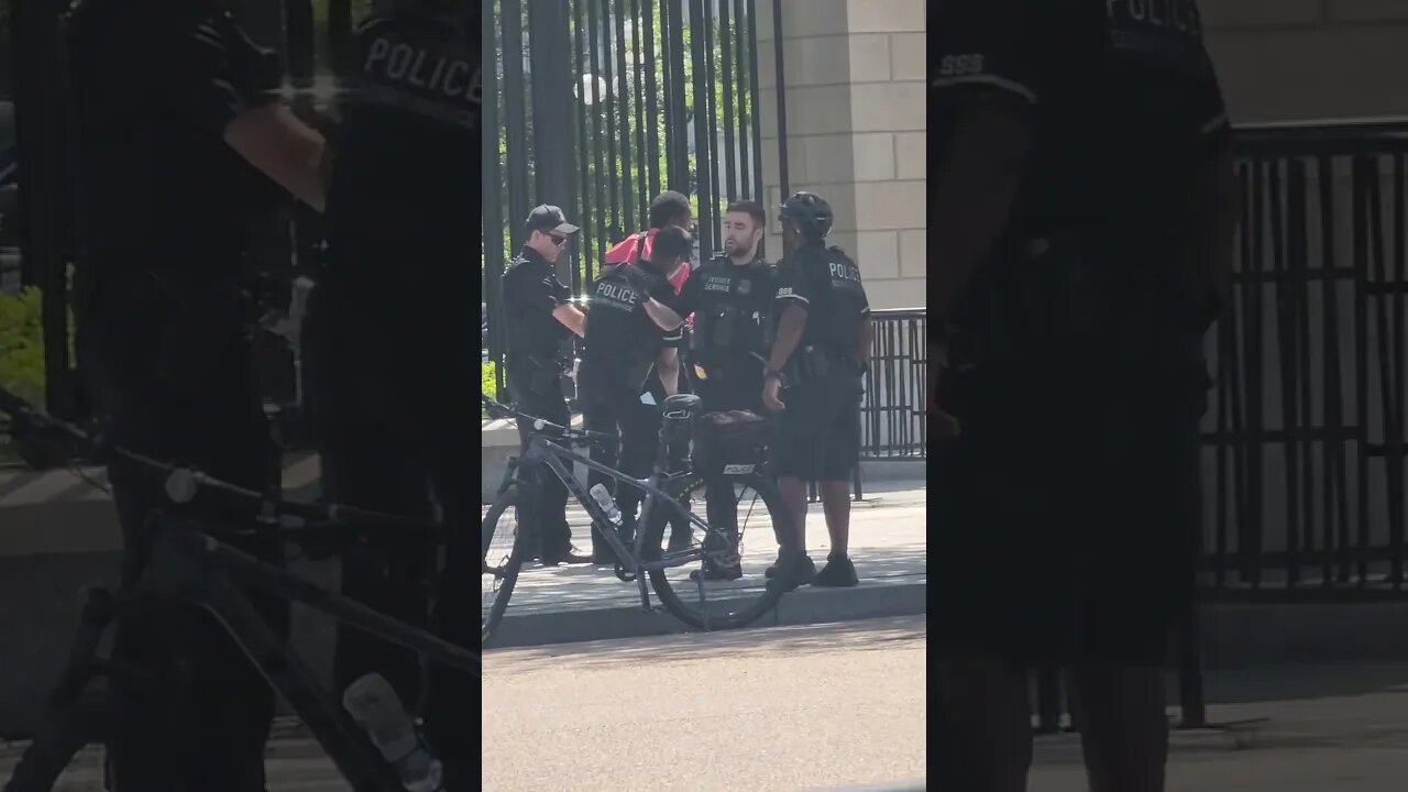 EL ARRESTO DE UN HOMBRE FRENTE A LA CASA BLANCA, OCURRIÓ HOY EN WASHINGTON DC