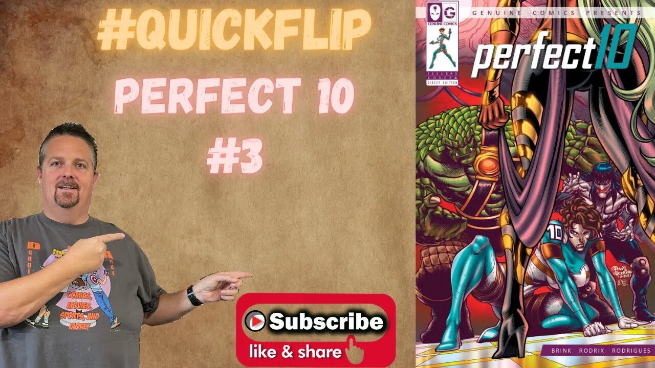 PERFECT 10 #3 Genuine Comics #QuickFlip Comic Book Review Dave Brink, Pow Rodrix #shorts