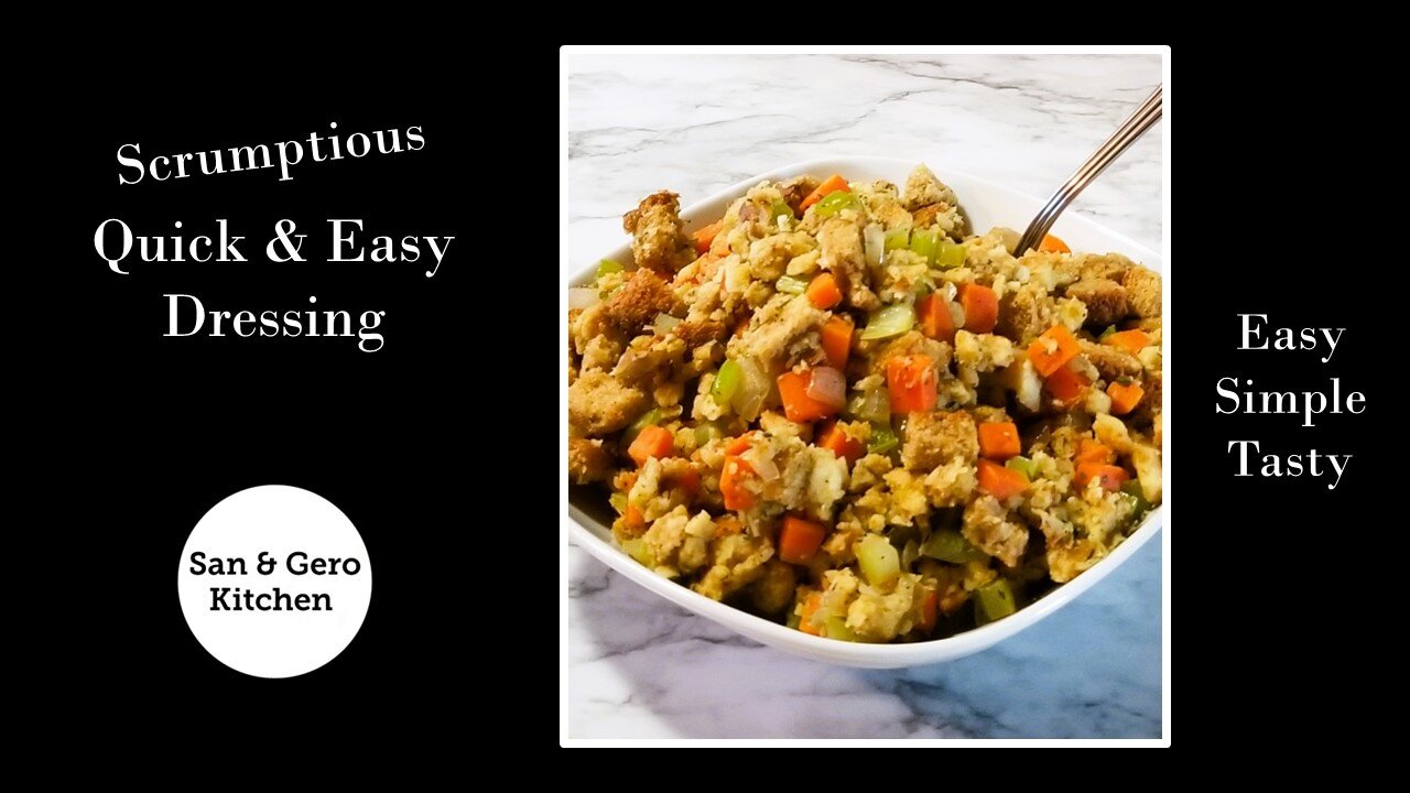 Quick & Easy no bake Dressing (Stuffing) Recipe