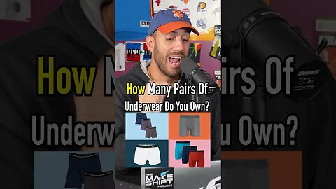 How Many PAIRS Should You OWN?! #shorts #routine #laundry #clothes #underwear