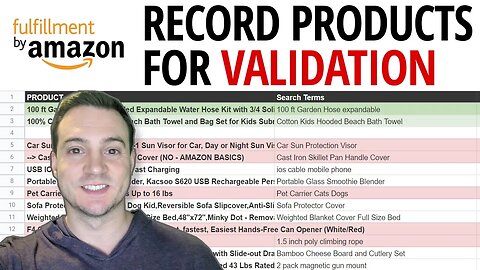 Amazon FBA Product Research 2020: Recording Products For Validation While Researching 📝