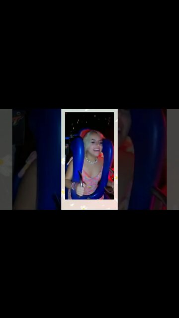 slingshot ride girl falls out / slingshot rider girl part 52 #shorts