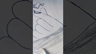 beautiful girl hand drawing for beginners with pencil scetch step by step