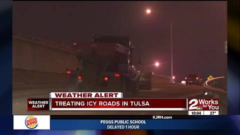 City of Tulsa pre-treating roads before winter condition worsen