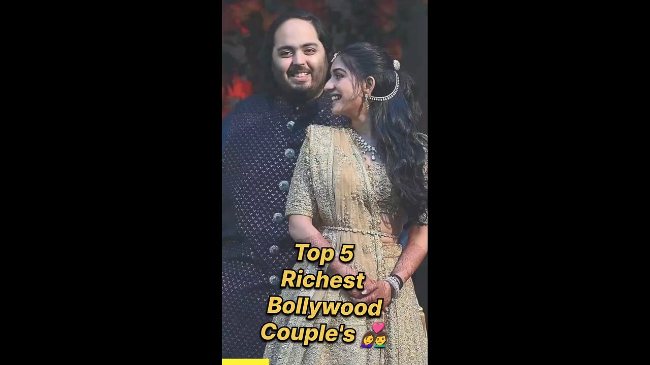 Top 5 Richest 🤑 Bollywood Couples #top5 #bollywood #shorts #couple