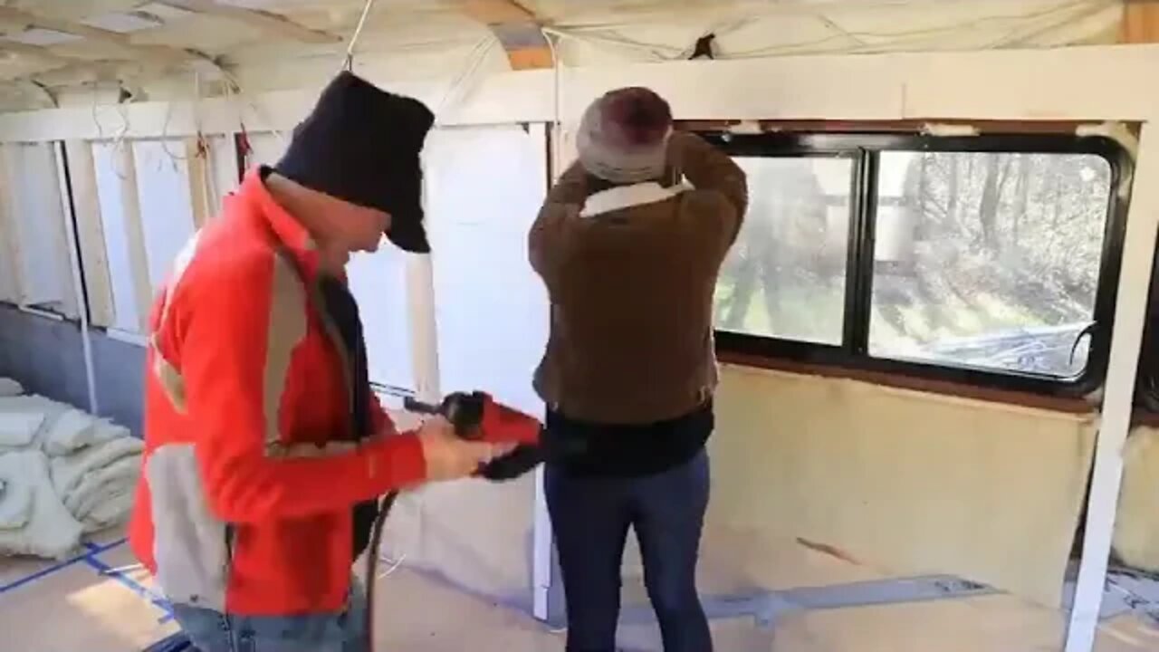 12 BEAUTIFUL TINY HOME Bus Conversion TIME LAPSE Start to Finish