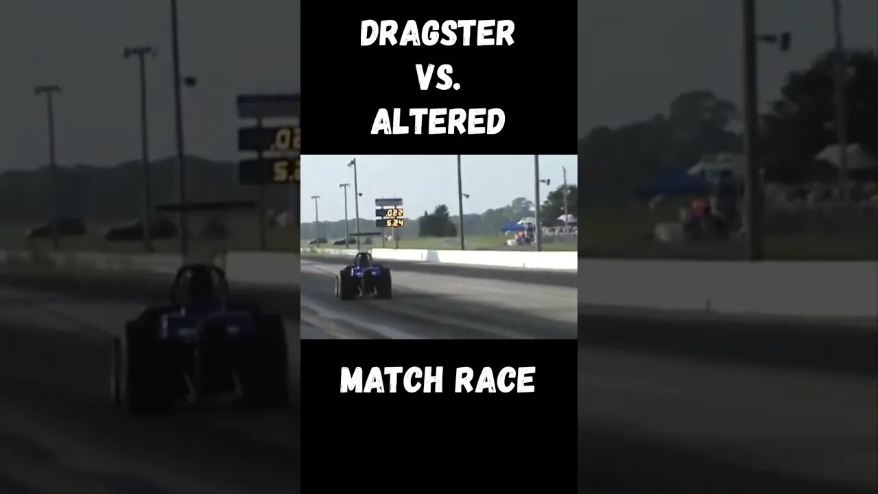 Close One! Dragster vs. Altered Match Racing! #shorts