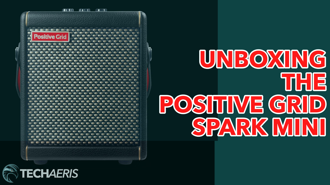 Unboxing the Positive Grid Spark Mini guitar practice amp