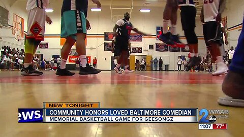 Friends put on memorial basketball game for legendary player, Baltimore comedian