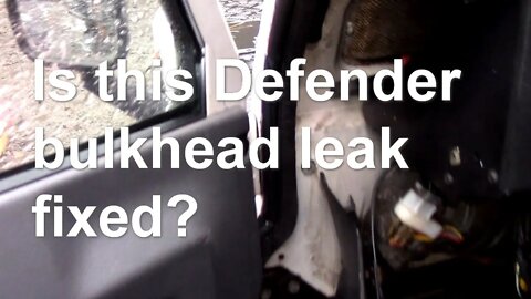 Spanish 110 Have I fixed the bulkhead water leak? Also other ideas!