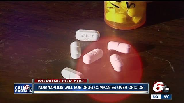 Indianapolis to sue opioid manufacturers, distributors