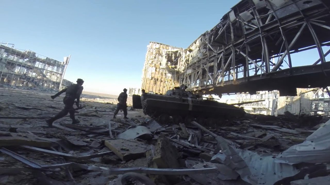 Battle of Donetsk Airport - Intense Combat Footage and Heavy Clashes Fighting | War in Ukraine