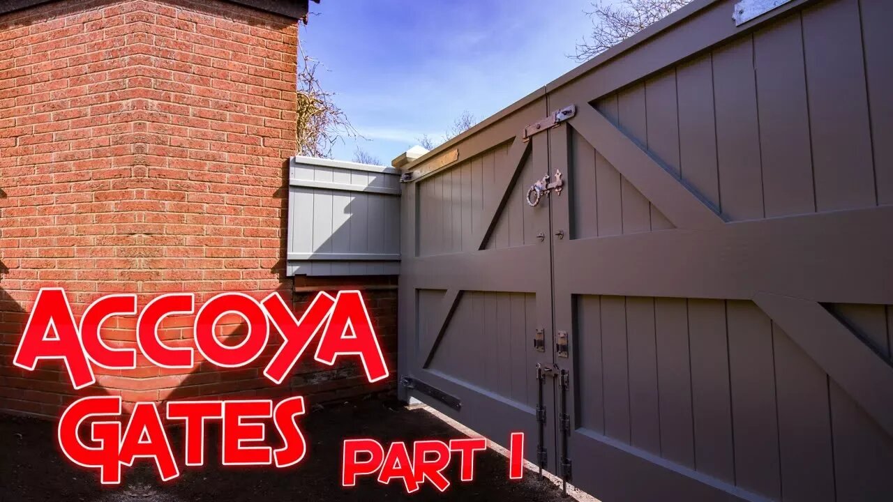 Making traditional frame ledge and braced door Accoya Gates