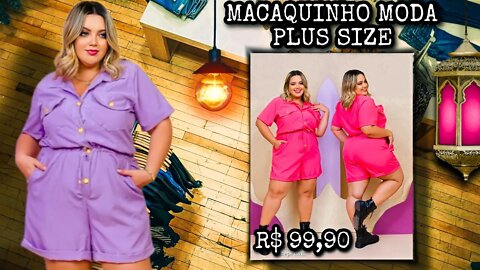 ✔️ MACAQUINHO MODA PLUS SIZE