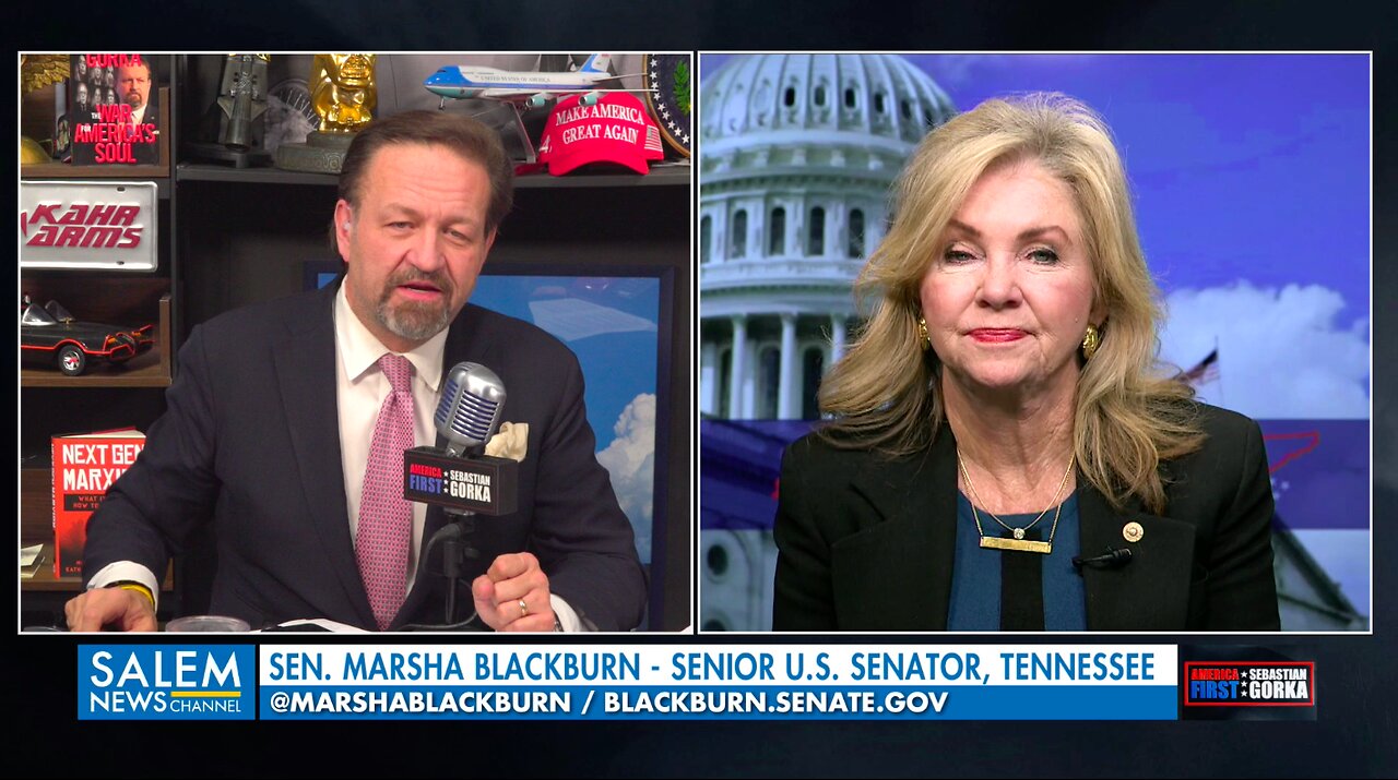 We need DOGE. Sen. Marsha Blackburn with Sebastian Gorka on AMERICA First