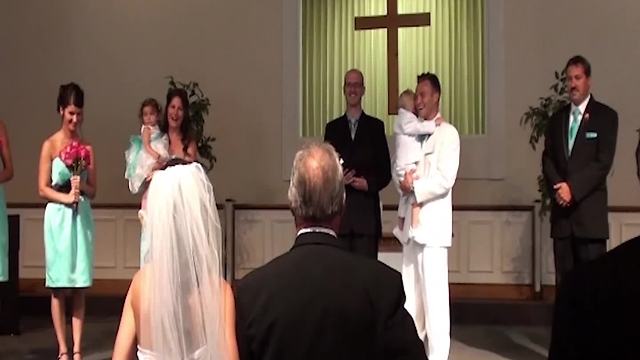 Fanny Baby Boy Farts At A Wedding Ceremony