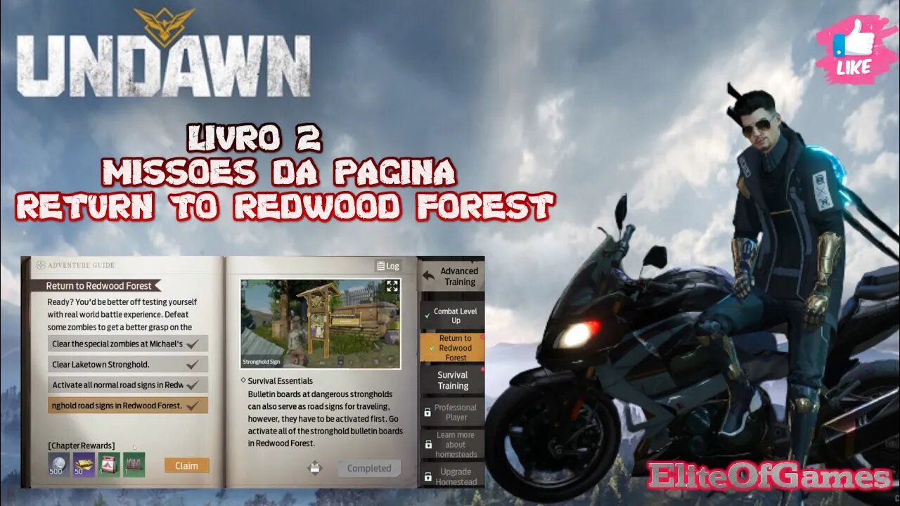 UNDAWN LIVRO 2 MISSOES DA PAGINA RETURN REDWOOD FOREST