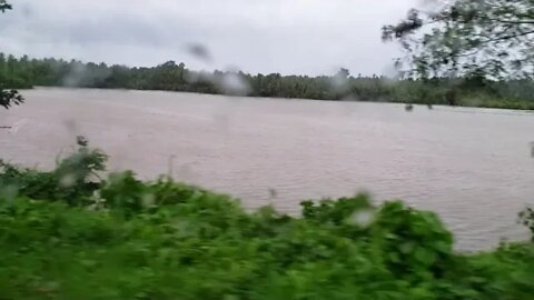 Driving In the Province After the Typhoon!Potholes, Rice Field Flooded, 32 hrs. No Power