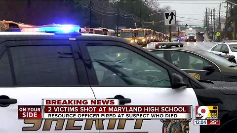 2 victims shot at Maryland high school