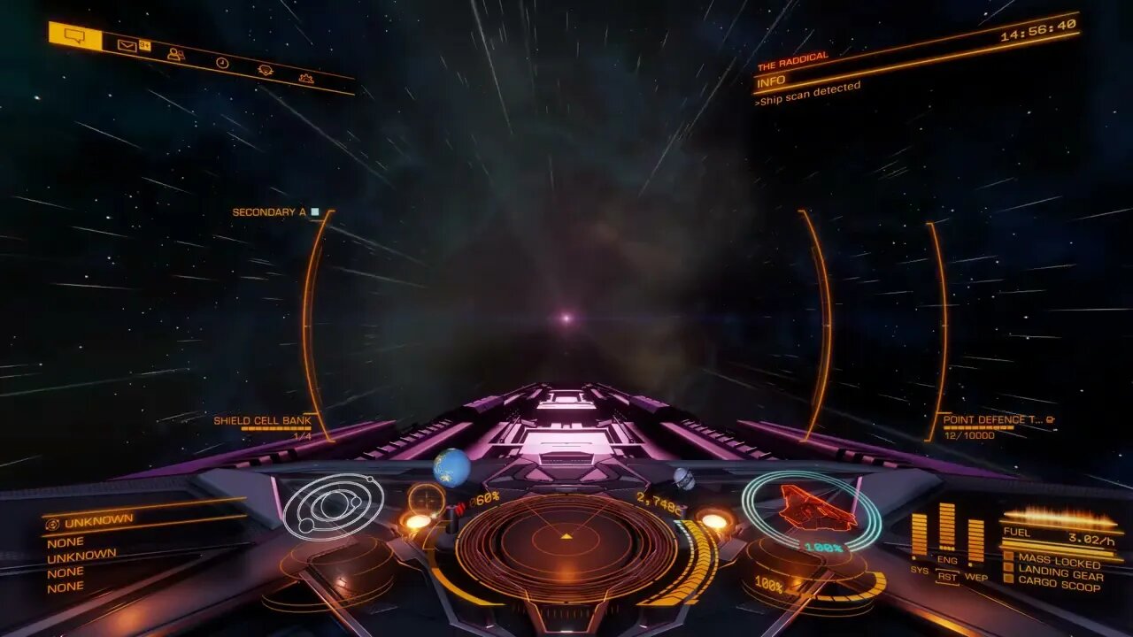 #EliteDangerous something weird happened during my FSD jump from one system to another.