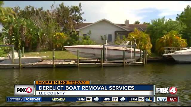 Derelict boat removal services