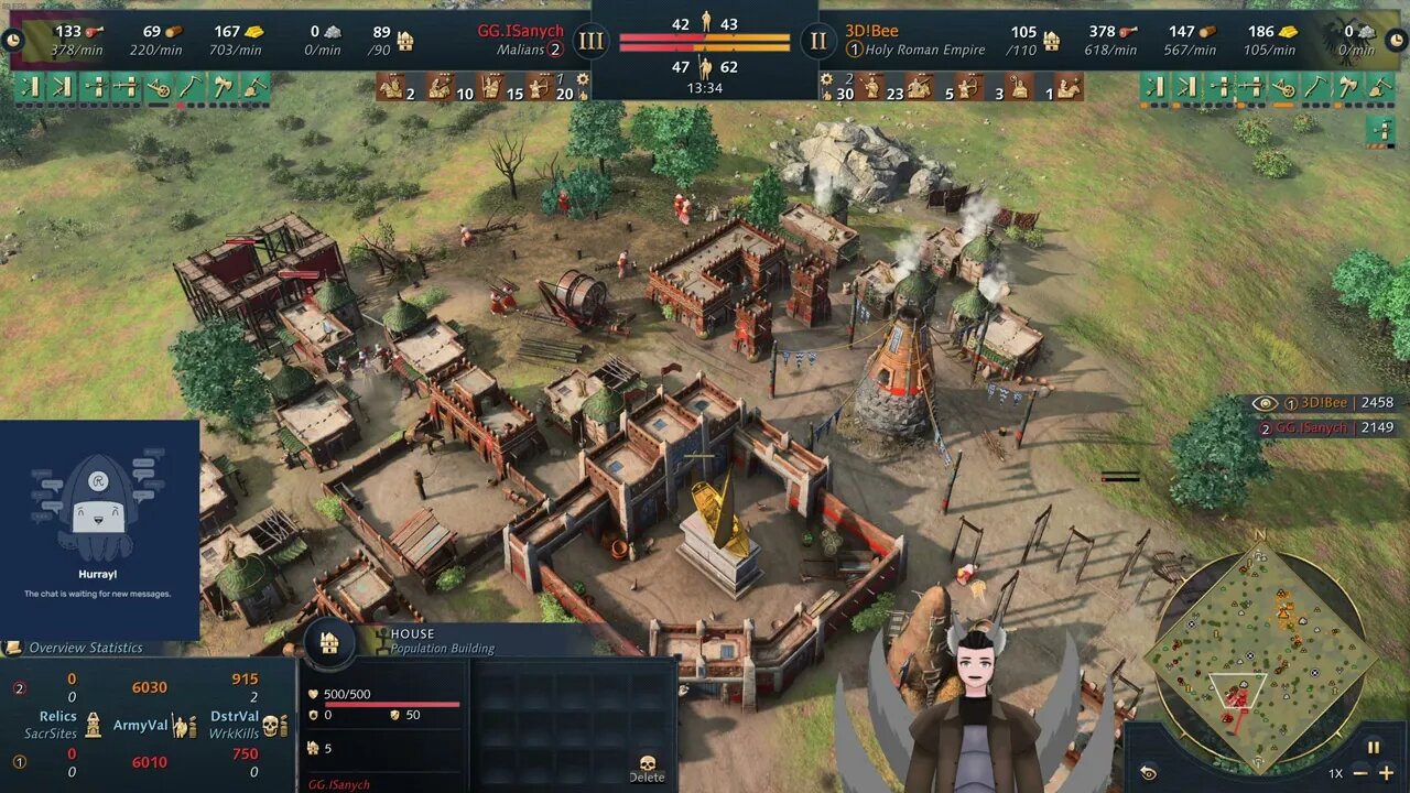 ISanych (Malians) vs 3D Bee (Holy Roman Empire) || Age of Empires 4