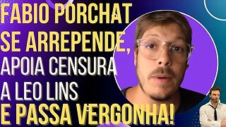 Fabio Porchat se arrepende, apoia censura a Leo Lins e dá vexame!