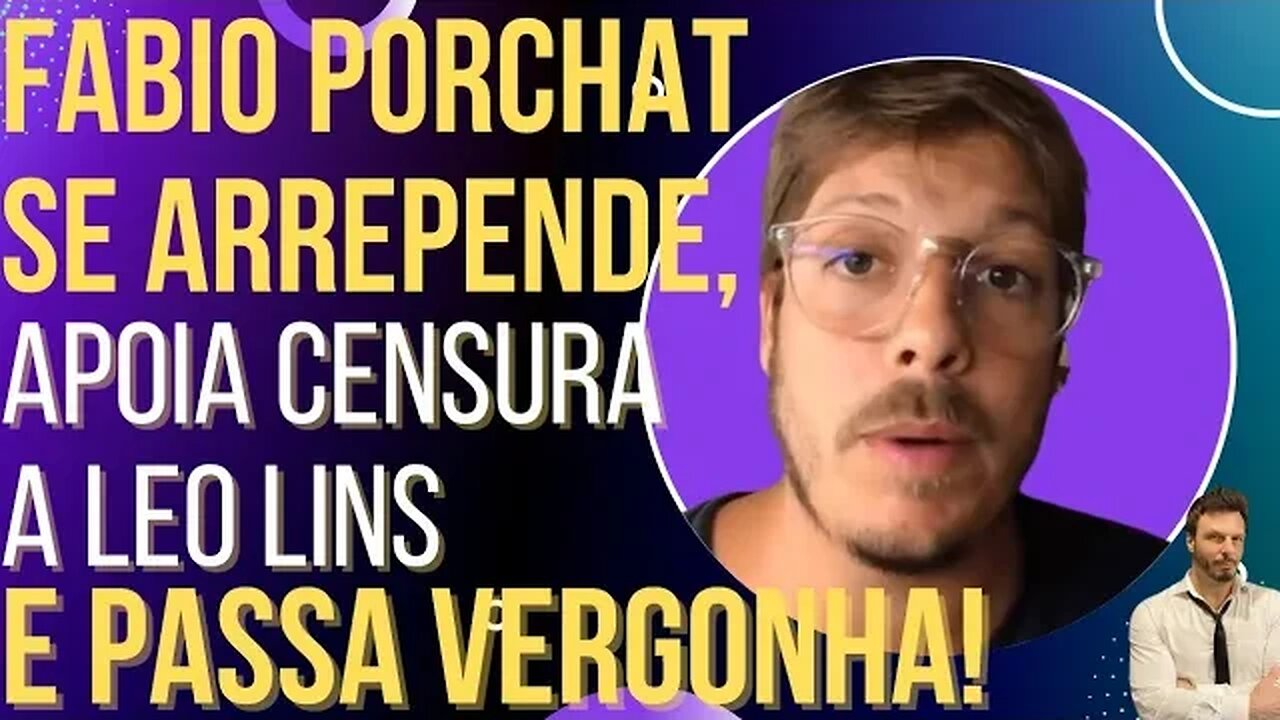 Fabio Porchat se arrepende, apoia censura a Leo Lins e dá vexame!