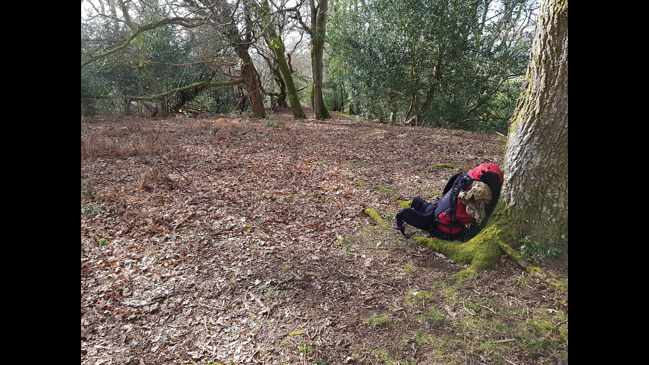 Leaving Castle hill. Ironage fort. Gopro on Chest mount . Hiking