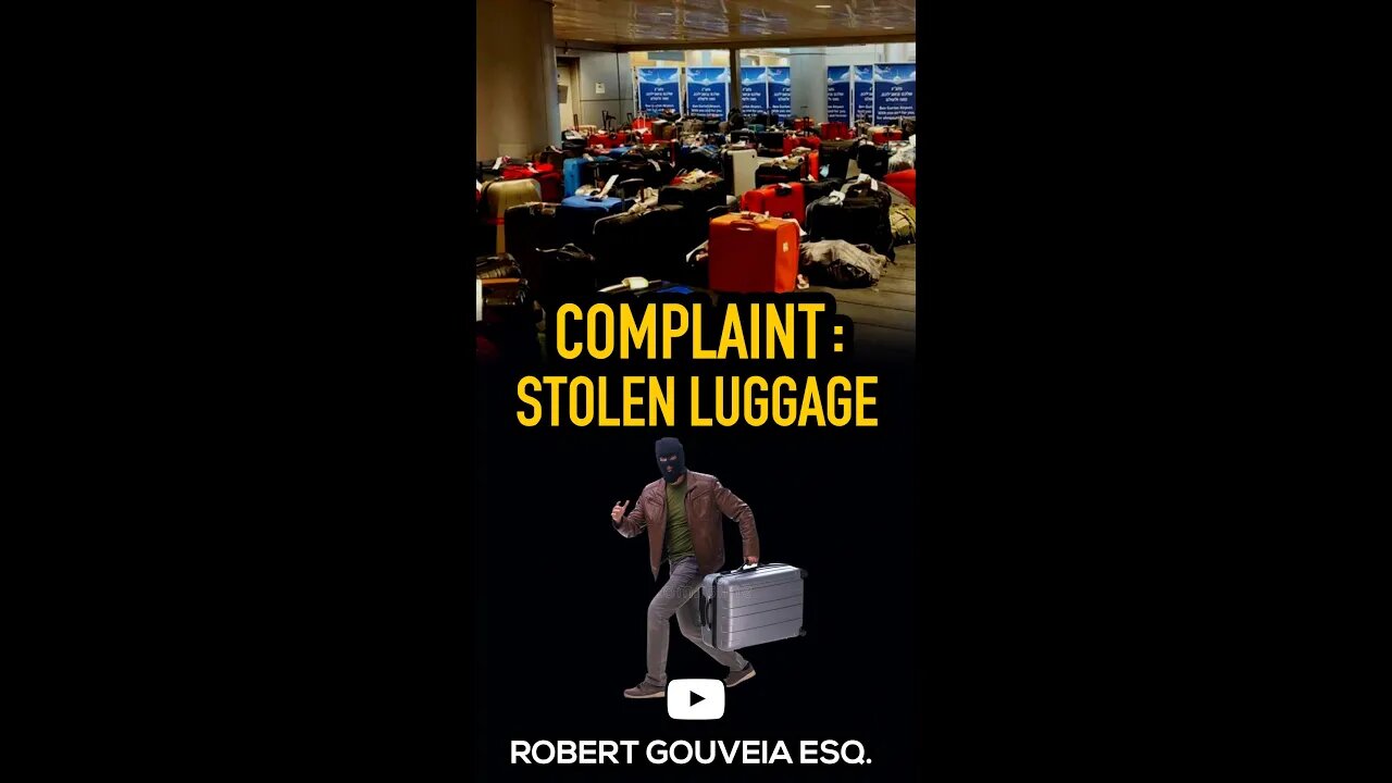 Complaint: Stolen Luggage #shorts