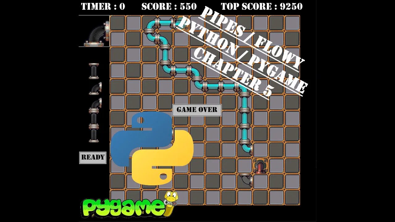 Pipes / Flowy - Chapter 5 | Python | Pygame Module | Programming Beginners