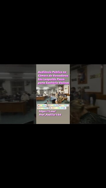São Leopoldo audiência pública defendendo a Liberdade↔️Verdade dos pais decidirem sobre filhos!