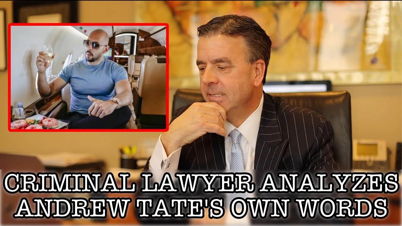 SANG REACTS: CRIMINAL LAWYER ANALYZES ANDREW TATE'S OWN WORDS PART 1