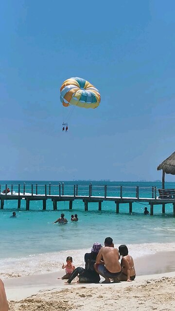 Parachute on the beach