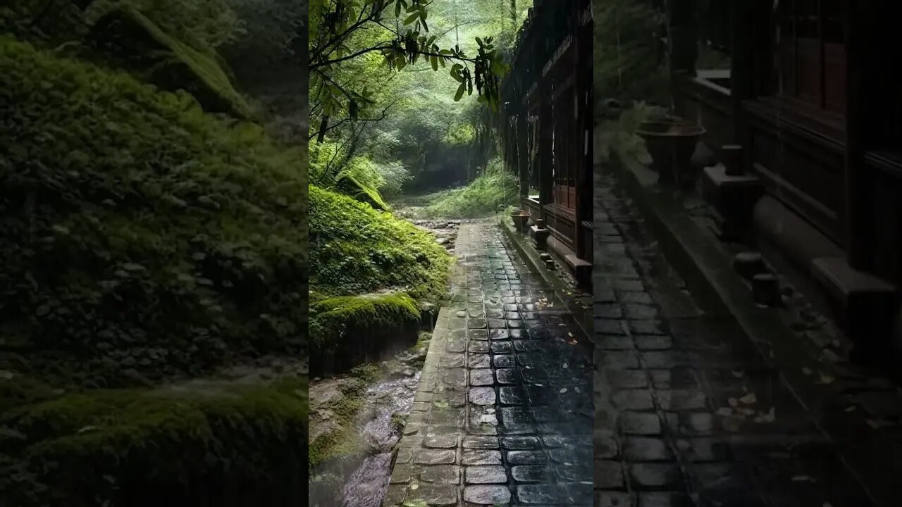 乡村屋顶下雨声：深度睡眠放松身心，提高幸福感，治愈失眠BGM#rain #rainsounds #sleep #sleepmusic #shorts #shortsvideo