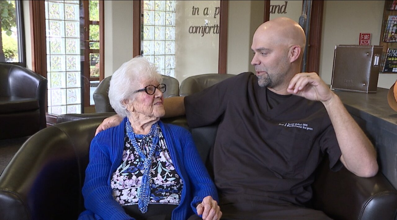 Dental surgeon makes over his grandmother's smile