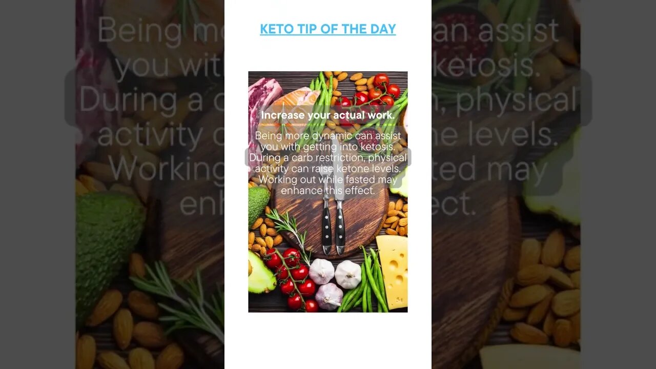 Keto Tip Of The Day - Increase Your Workload