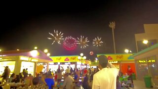 Global village fireworks display 2022