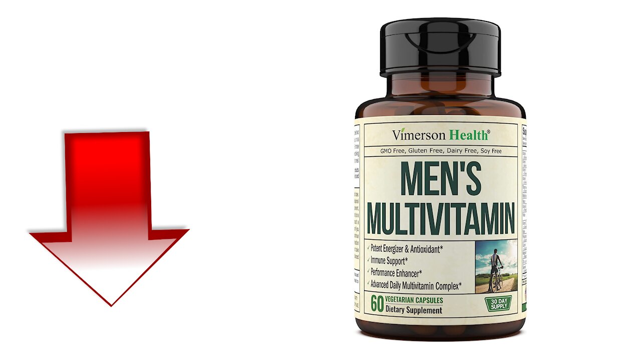 Men's Daily Multimineral Multivitamin Supplement. Vitamins A C E D B1 B2 B3 B5 B6 B12. Magnesium