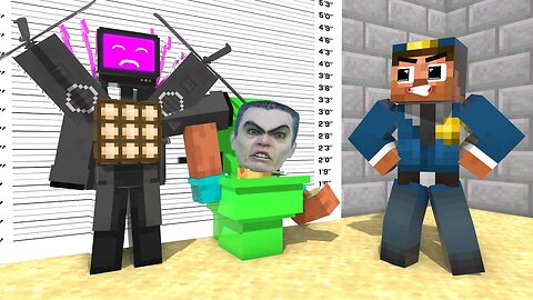 Monster School _ Titan TV Man Vs Skibidi Toilet #2 - Minecraft Animation