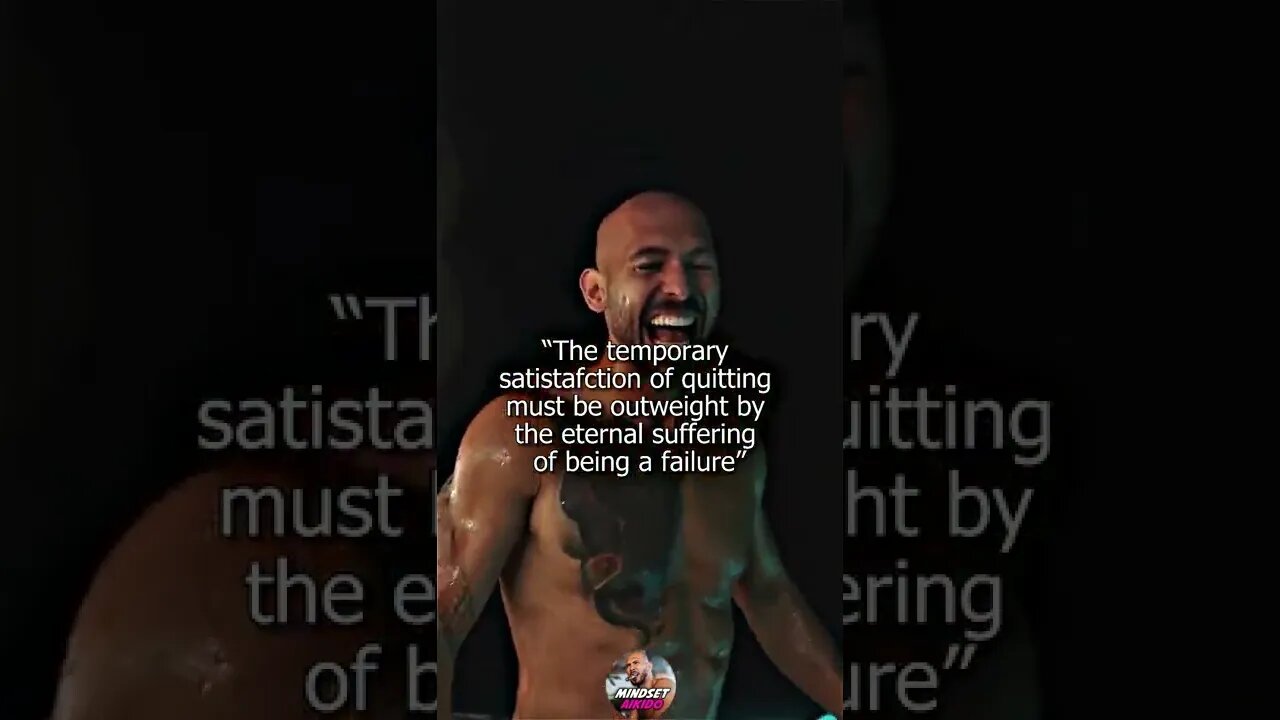 The Temporary Satisfaction of Quitting must be Outweigh by the eternal suffering of being a FAILURE