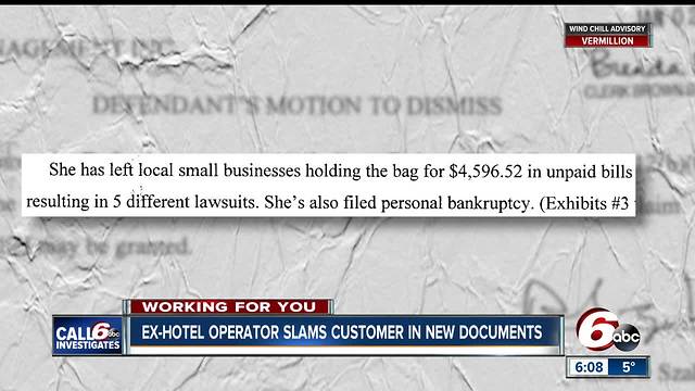 Ex-hotel operator slams customer in new documents