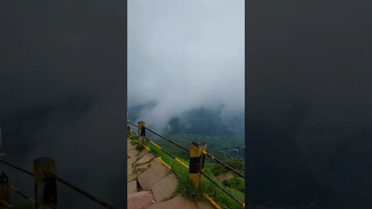 Beautiful Meghalaya Cloudy Laitlum View Point Shorts #shorts #laitlum #viral