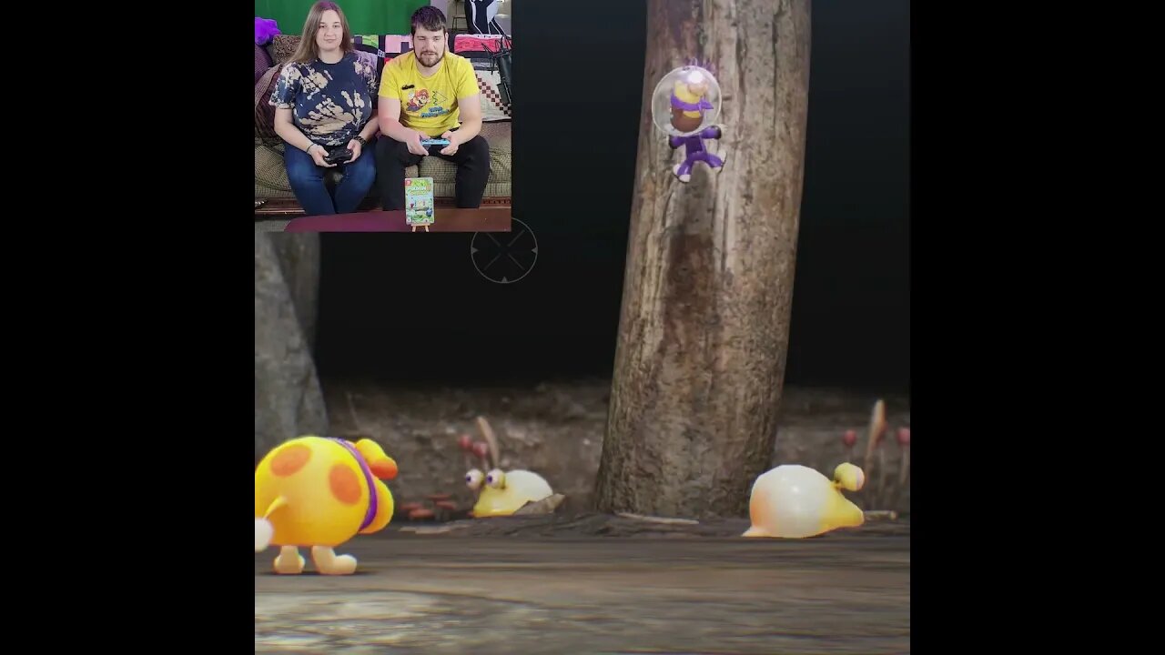 Saving Erma Shepherd in Pikmin 4 from Bulborb Larva! #oatchi #pikmin4 #coop #shorts