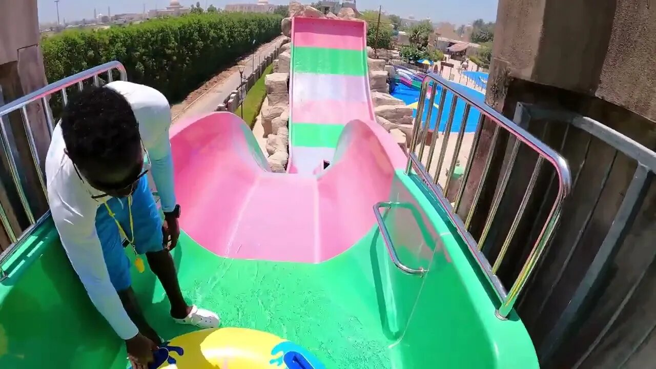 Water Slides at Al Montazah Water Park in Sharjah