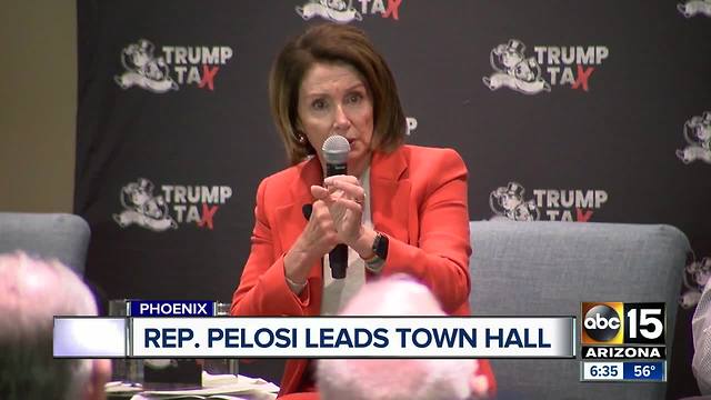 Rep. Nancy Pelosi leads town hall in Phoenix